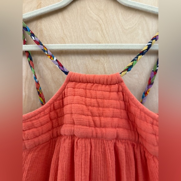 Anthropologie Vanessa Virginia Coral Cotton Gauze Maxi Dress. - Picture 11 of 12